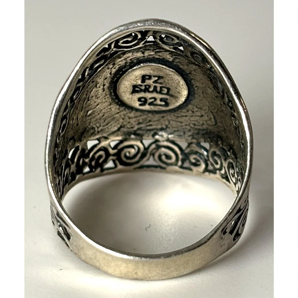 OR PAZ Israel 925 Sterling Silver Artisan Band Ring Size 8.5